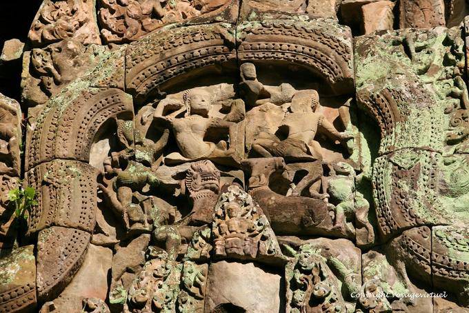 Tänzer und Tieren, Thommanon, Angkor, Kambodscha