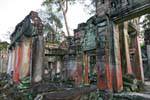 Farben auf den Ruinen des Klosters Tempel Preah Khan, Kambodscha.