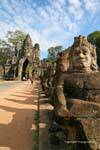 Tour of South yakshas Tür und in den Naga, Angkor Thom, Kambodscha.