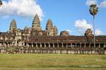 Zwischen dem ersten und dem zweiten Gehäuse, aus dem Süden, Angkor Wat, Kambodscha.