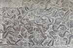 Fresko von der Westempore mit der Schlacht von Kurukshetra, Angkor Wat, Kambodscha.