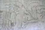 Auszug aus dem indischen Epos Mahabharata, Flachrelief, Angkor Wat, Kambodscha.