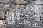 Flachrelief Markt Bayon Angkor Thom, Kambodscha.