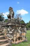 Lion Bewahrer von Garuda in Atlantis, Elefant Terrasse unterstützt, Kambodscha.