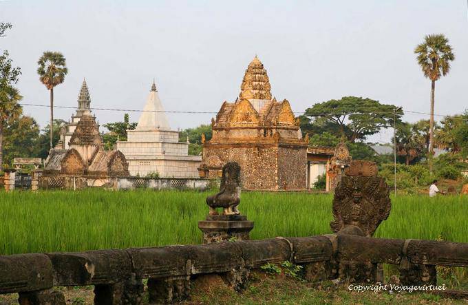 Ankunft am Ort der Banteay Prei Nokor, Kampong Cham - Kambodscha