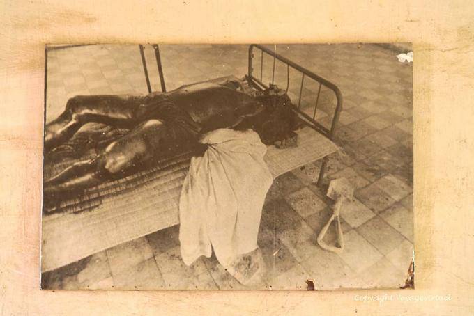 Folterbett , Tuol Sleng, Phnom Penh - Kambodscha