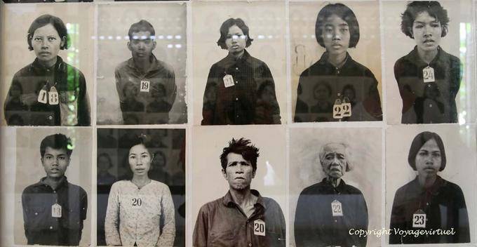 Zehn der 15.000 Gefangenen, die am Tuol-Sleng-Khmer Phnom Penh gestorben - Kambodscha