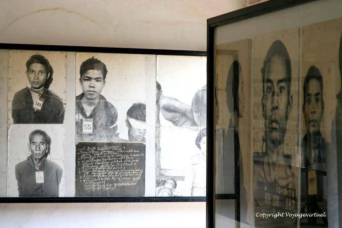 Die angeblichen Gegner des Regimes der Roten Khmer in Tuol Sleng, Phnom Penh ins Gefängnis - Kambodscha