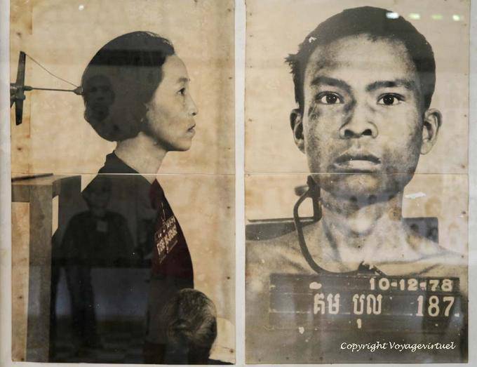 Die Folterer fotografierten die Gefangenen bei ihrer Ankunft sorgfältig, Tuol Sleng, Phnom Penh - Kambodscha