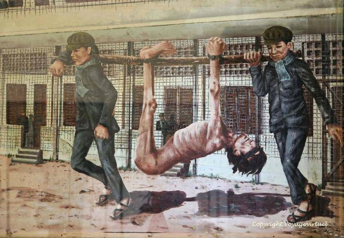 Transport gefoltert, Tuol Sleng oder S-21, Phnom Penh - Kambodscha