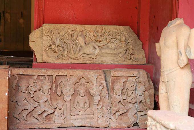Stürze des XI Jahrhundert von Kampong Chhnang, Phnom Penh Museum - Kambodscha