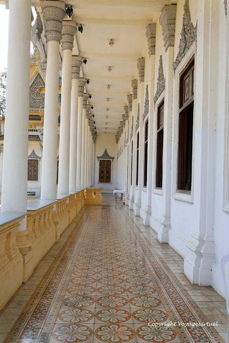 Galerie und Spalten der Königspalast, Phnom Penh - Kambodscha