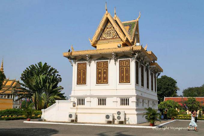Hor Samran Phirun Seitenansicht der Königspalast, Phnom Penh - Kambodscha