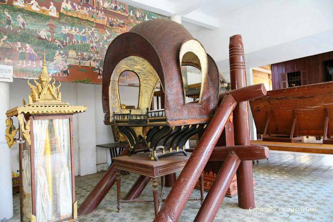 Ceremonial Sänfte, Königspalast, Phnom Penh - Kambodscha