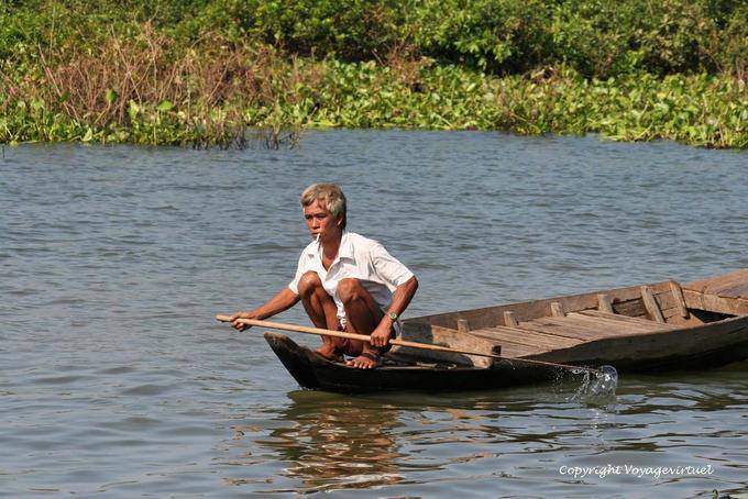 Dünner werdendes Haar Farbe für dieses Landratte, Tonle Sap - Kambodscha