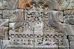 Vishnu auf einem Bett aus Kinnaris, Wat Nokor, Kampong Cham, Kambodscha.