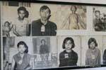 Bei der Veröffentlichung des S-21 Lager gab es sieben Überlebenden, Genocide Museum, Phnom Penh, Kambodscha.