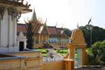 Der Eingang des Prasat Khemarin oder Freude an Khmer-König, Phnom Penh, Kambodscha.