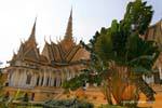 Baum im Garten des Königspalastes, Phnom Penh für Reisende, Kambodscha.