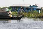 Geste der Ruderer, Tonle Sap See, Kambodscha.
