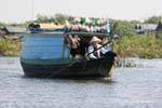 Marchand ambuland gesichtslos Tonle Sap, Kambodscha.