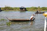 Art der Reise auf dem See, Tonle Sap, Kambodscha.