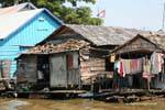 Viele Menschen in Armut leben, Tonle Sap, Kambodscha.