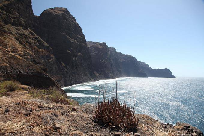 Santo Antão, Cruzinhas Garca, Klippen über - Kap Verde