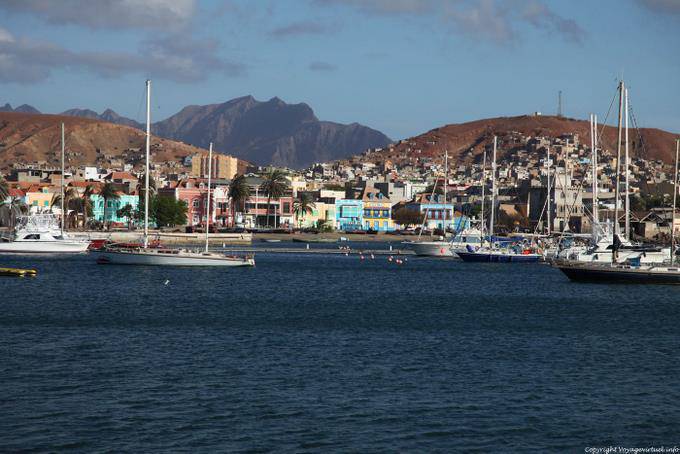 São Vicente, Mindelo, allgemeinen Blick auf die Stadt - Kap Verde