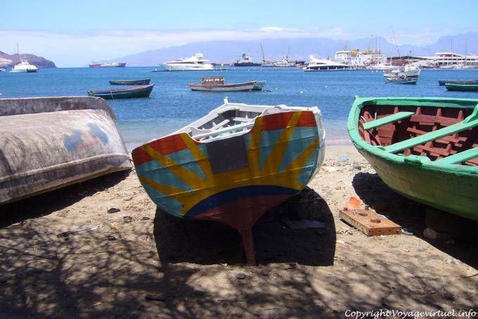 São Vicente, Mindelo Fischerhafen Boot ass - Kap Verde