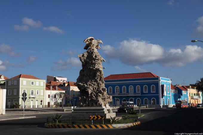 São Vicente, praca Aurelio Goncalves Denkmal, Mindelo - Kap Verde