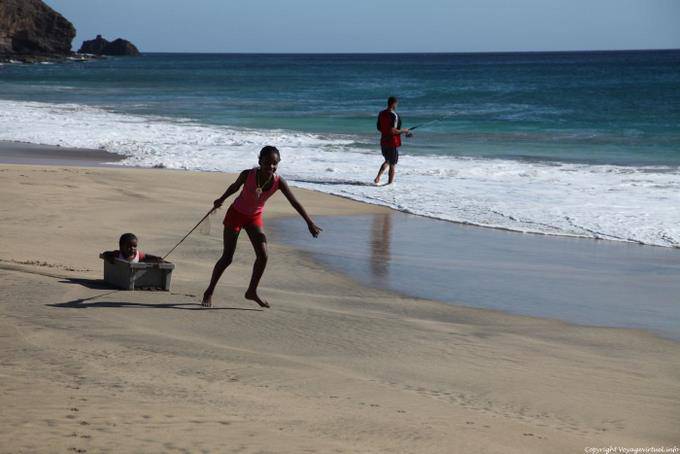 São Vicente, Sao Pedro, Schlitten Sand - Kap Verde