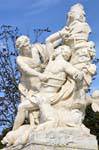 Statue Aristaeus und Proteus durch Slodtz, Apollo Basin, Versailles