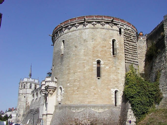 Heurtault den Turm und die Tür für den Zugang zu Pannen, Schloss Amboise, Frankreich.
