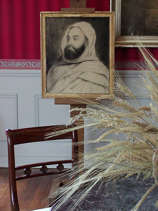 Porträt von Abd El Kader, Staffelei, Schloss Amboise, Frankreich.