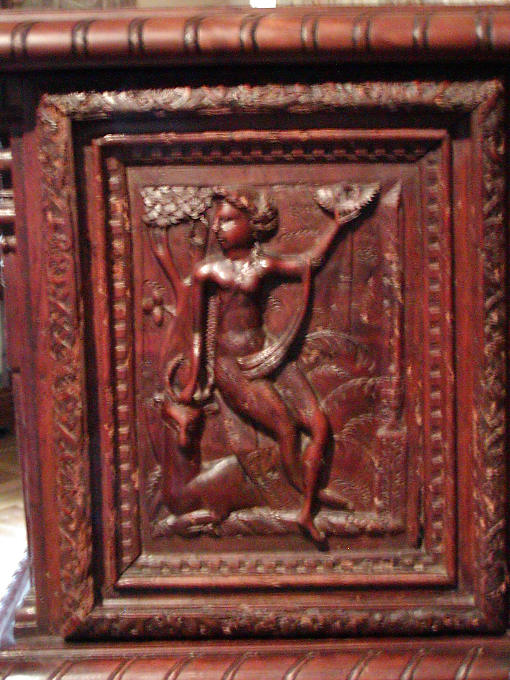 Dekoration von Möbeln, Detail, Schloss Azay-le-Rideau, Frankreich.
