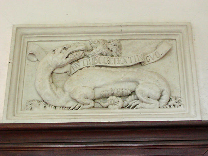 Der Salamander, das Wahrzeichen von François 1er, Schloss Azay-le-Rideau, Frankreich.