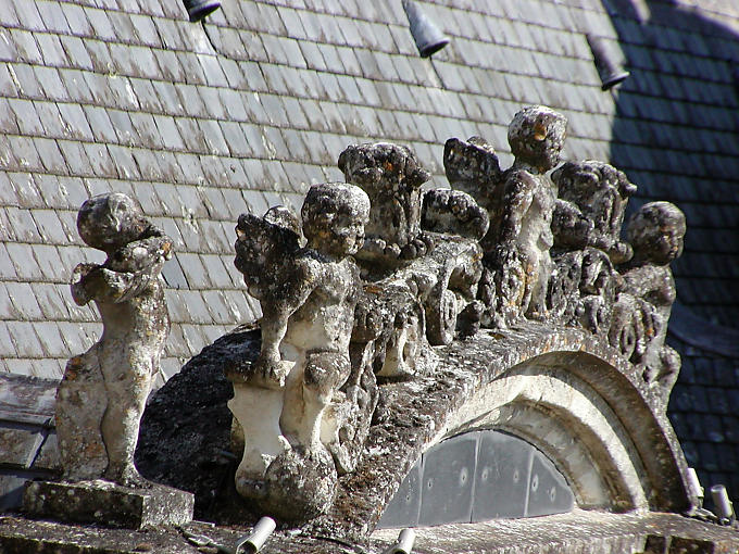 Putti, kleine nackte Liebe, Chambord, Frankreich.