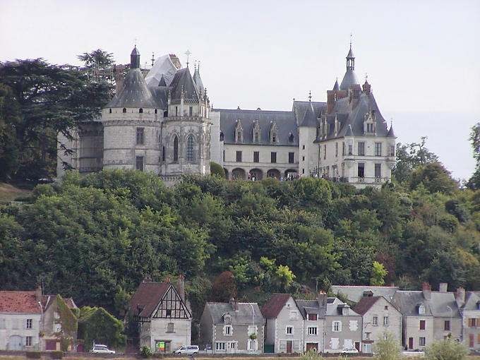 Panorama des Schlosses von Chaumont-sur-Loire, Frankreich.