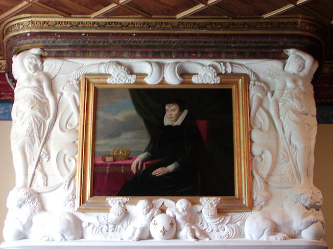 Porträt von Katharina von Medici, Chenonceau, Frankreich.