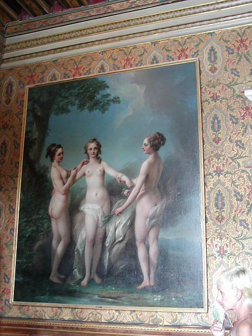 Die drei Umgangsformen, Tisch, Chenonceau, Frankreich.