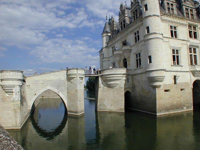 Eingang des Schlosses von Chenonceau, Frankreich.