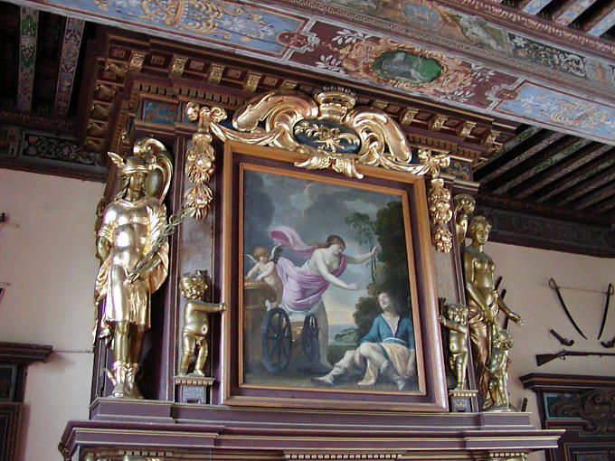 Cheverny Castle Arsenal von, Frankreich.