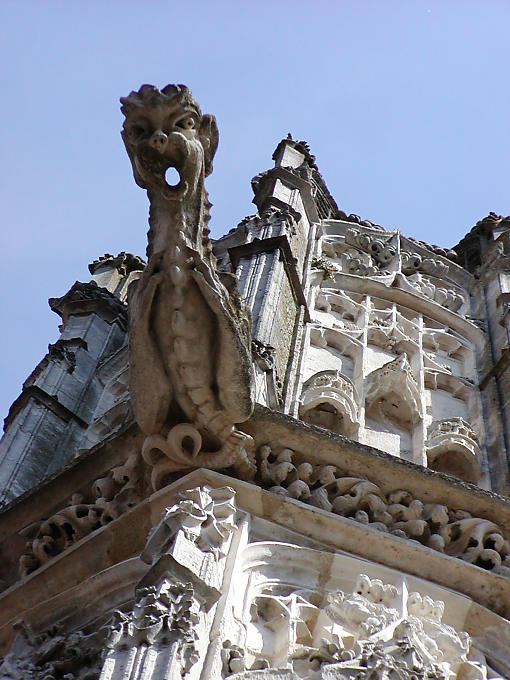 Gargoyle von College-Clamecy, Frankreich.