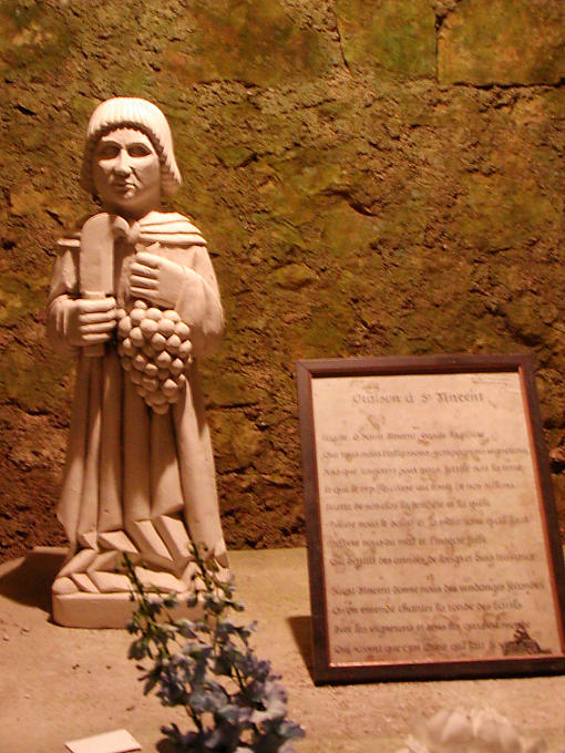 Statue von St. Vincent, Schloss von Ussé, Frankreich.