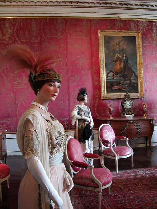 Die Damen an der Show, Schloss von Ussé, Frankreich.