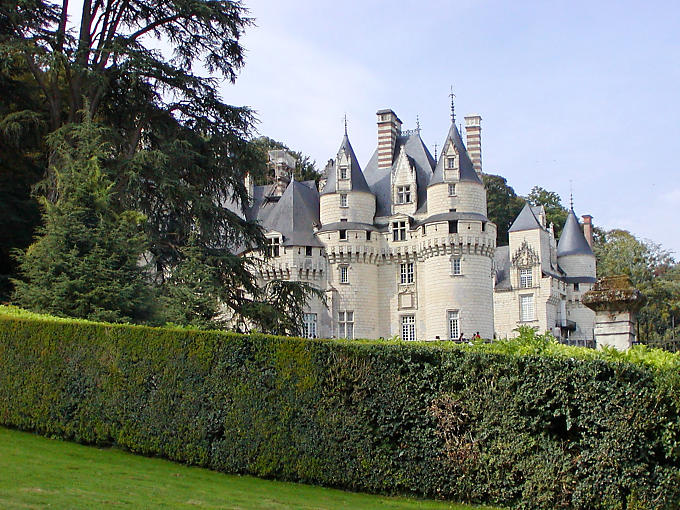 Das Schloss von Dornröschen Schloss Rigny-Ussé, Frankreich.