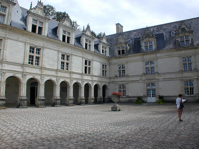 Hof, Schloss von Villandry, Frankreich.