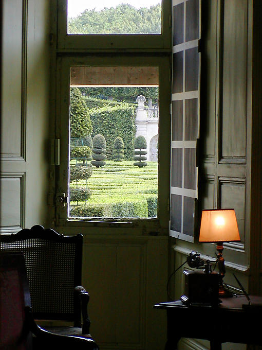 Schloss Villandry, Blick von der Studie, Frankreich.