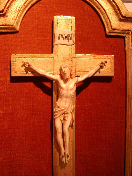 Christus am Kreuz, Château de Villandry leiden, Frankreich.